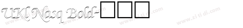 UKl Nasq Bold字体转换